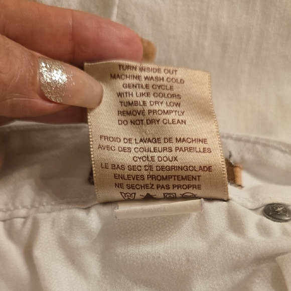 PAIGE Skyline Peg White Skinny Jeans Sleek Fit - Picture 10 of 12